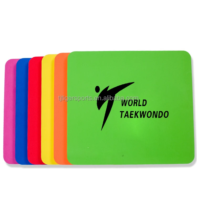 New arrival hotsale custom logo Martial arts reusable TKD EVA material taekwondo karate judo kung fu breaking board
