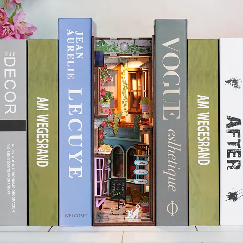 Tonecheer Island of Love book nook miniature kit DIY 3D wooden puzzle nook book