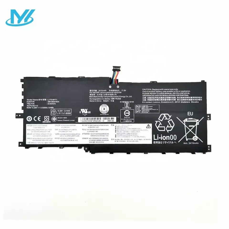 Wholesale replacement laptop battery L17M4P73 L17C4P71 01AV475 01AV474 For Lenovo X1 Yoga 2018 L17M4P71 laptop Battery