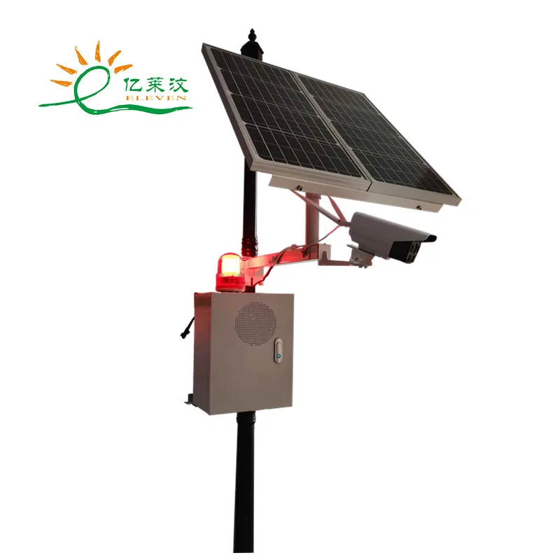 4g solar alarm wifi cctv camera outdoor fire and theft protection