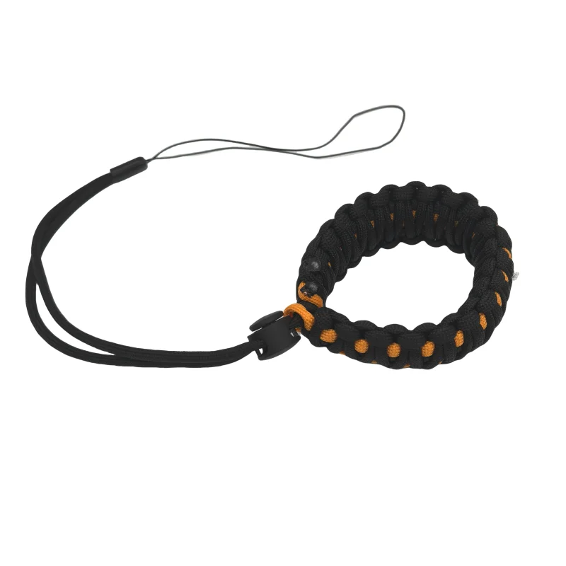 JLW0561 high quality  double layer anti-lost camera adjustable wristband paracord strap for action camera mobile phone