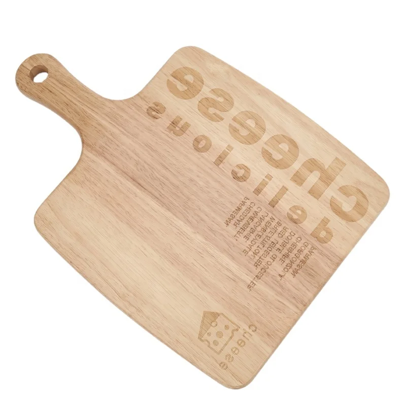 Rubber Wooden Cutting Board Wood Serving Board Wooden Kitchen Chopping Board for Meat Cheese/ Bread/Vegetables &Fruits- Kitchen