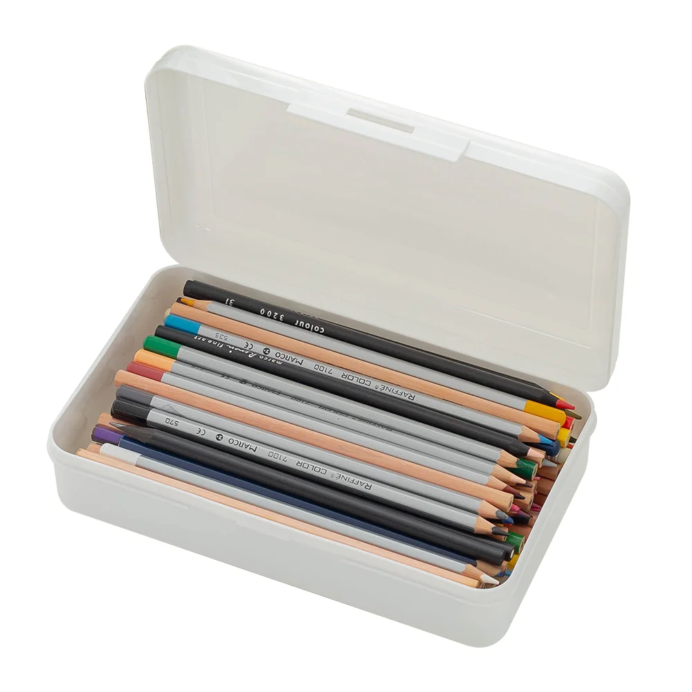 Modern Plastic Stationery Product Waterproof Storage High Quality clear Pencil case Custom for School