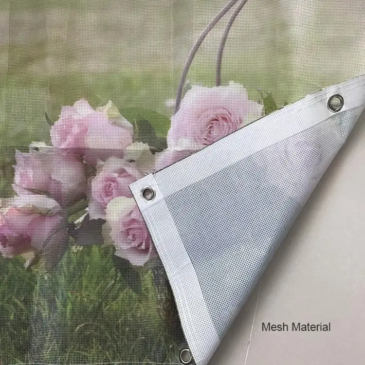 Custom Printed Advertising Outdoor Durable 340 Gsm Vinyl Pvc Banner