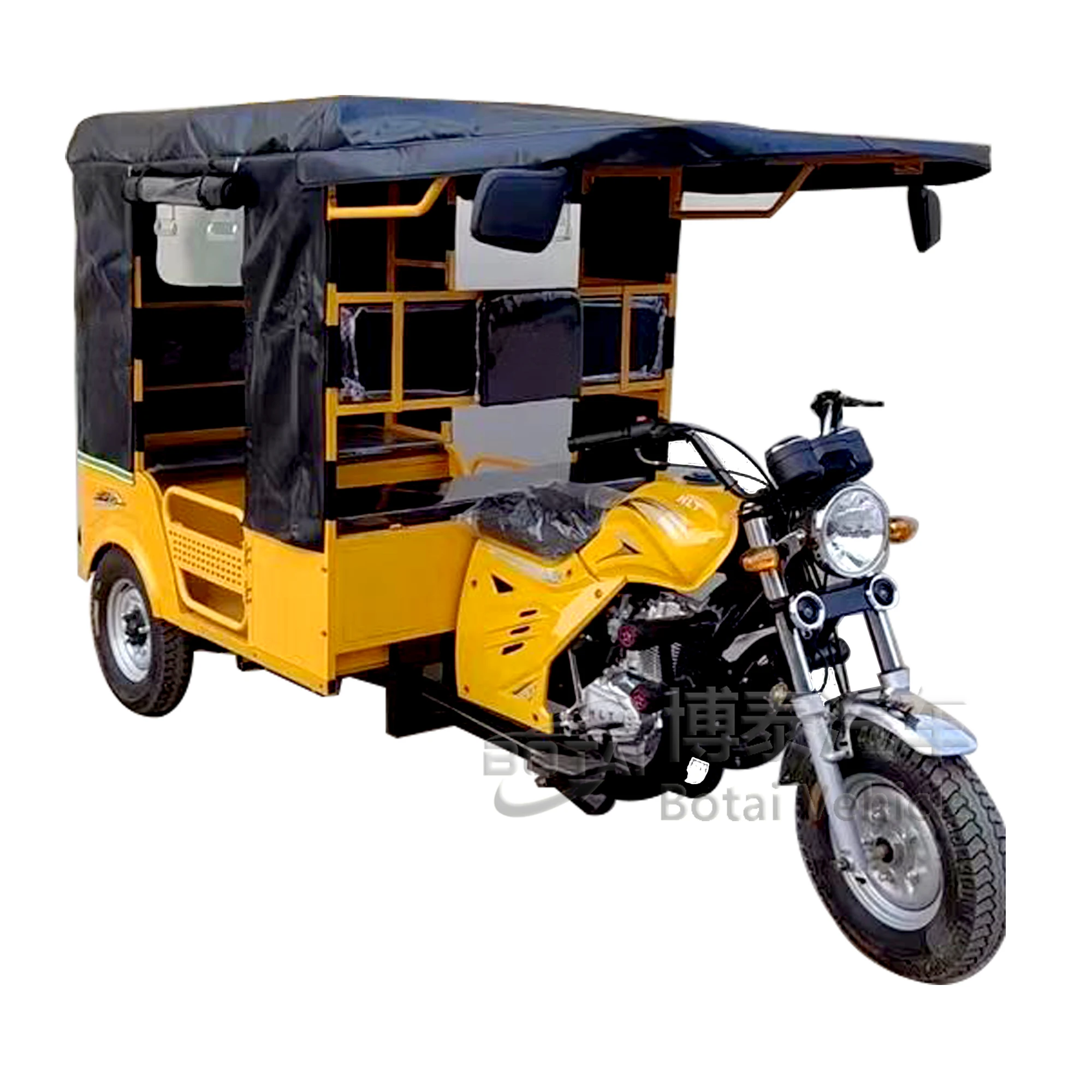 150cc трехколесный мотоцикл с закрытой кабиной пассажирский велосипед такси лучшие продажи Tuktu
