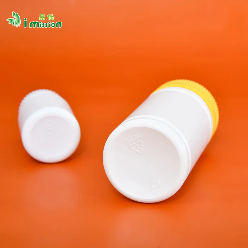 wholesale 100ml PET plastic bottle pill bottle with easy pull off lid/flip over caps for medicine