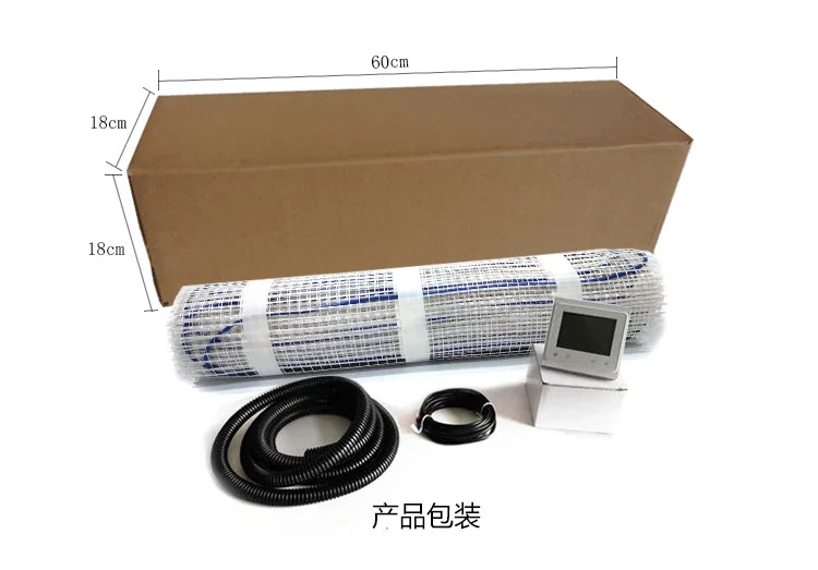 AC220V  Underfloor Heating Film Infrared Carbon  Low Electrical Cable Warming Mat