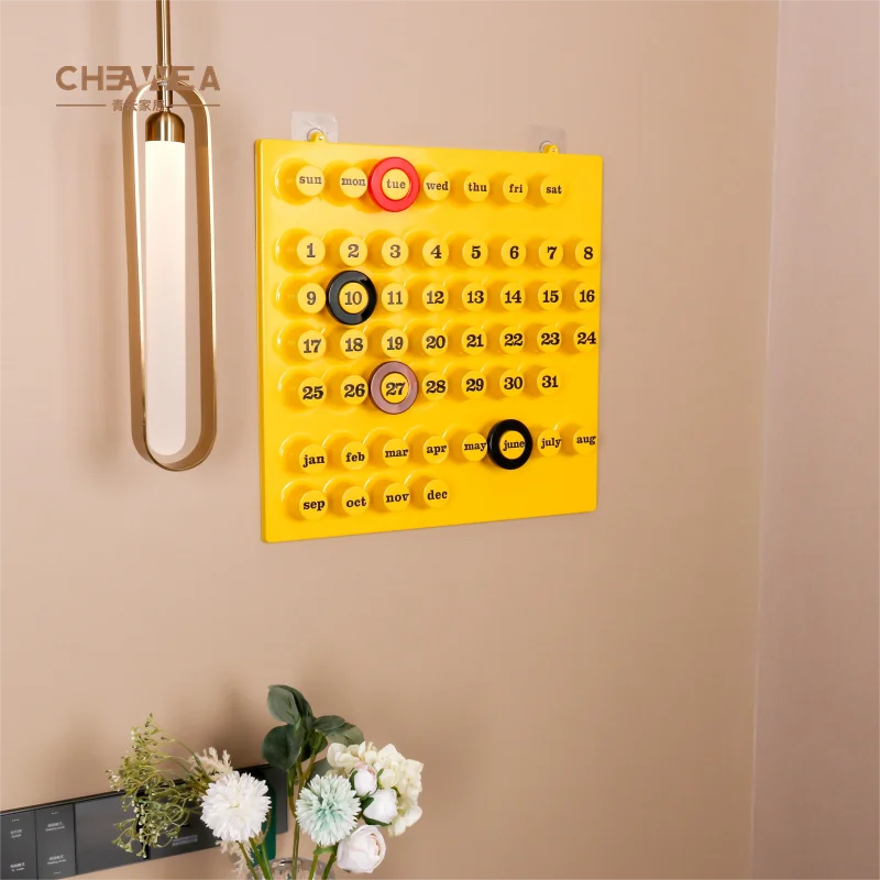 Home Calendar PVC Recording Date Every Year Living Room Calendar Board Wall Desk Hanging Style Calendar