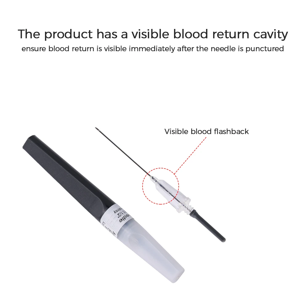 KDL Pen Type Visible Blood Flashback Customized Logo 21G 22G 23G Blood Collection Needle