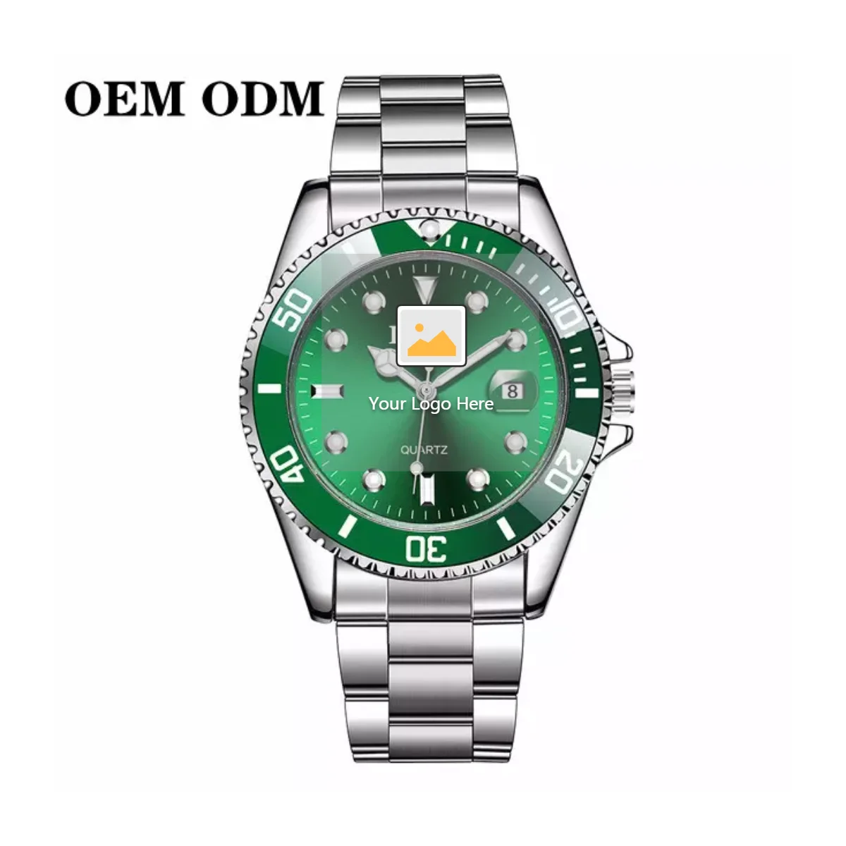 OEM ODM 4053 Custom Logo Free sample Men Stainless Steel Business Watches With Calendar Luxury Male Sport Watch Quartz Clock