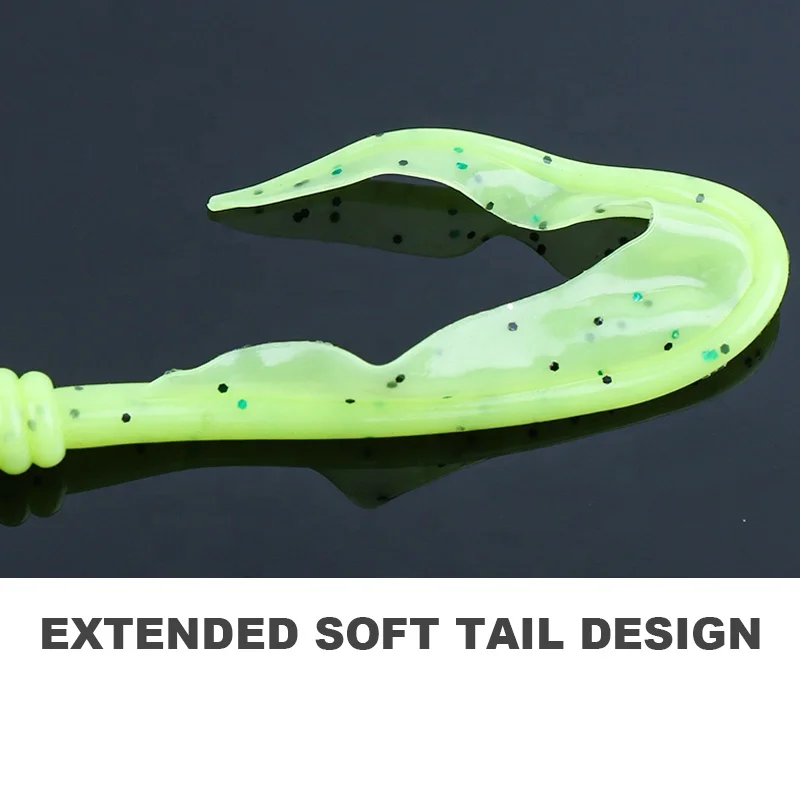 Soft Lures Bass Soft Fishing Bait With Coiled Tail Artificial Lure Baitsoft 2g 7g Single Curly Softlure
