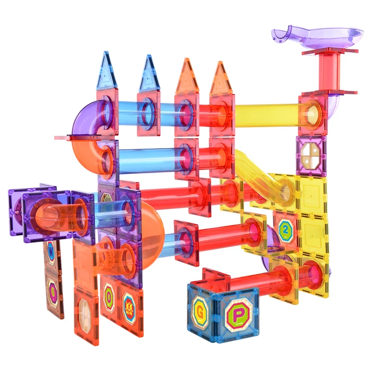 172 PCS Educational Toys for Kids Magnetic Building Blocks Set for Kis Magnetic Tiles Marble Run