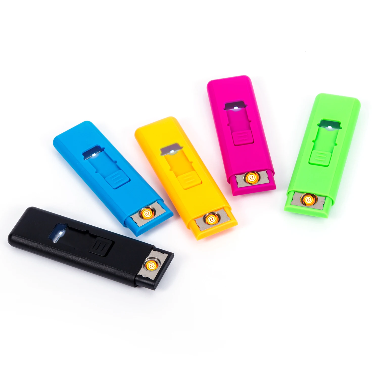 USB перезаряжаемая зажигалка с логотипом на заказ ветрозащитная электронная