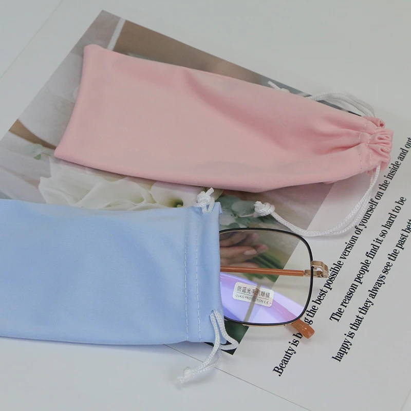 Sunglass Pouches Microfiber Soft Eyeglass Case Felt Eyeglasses Bag Pouch Bag Sunglasses