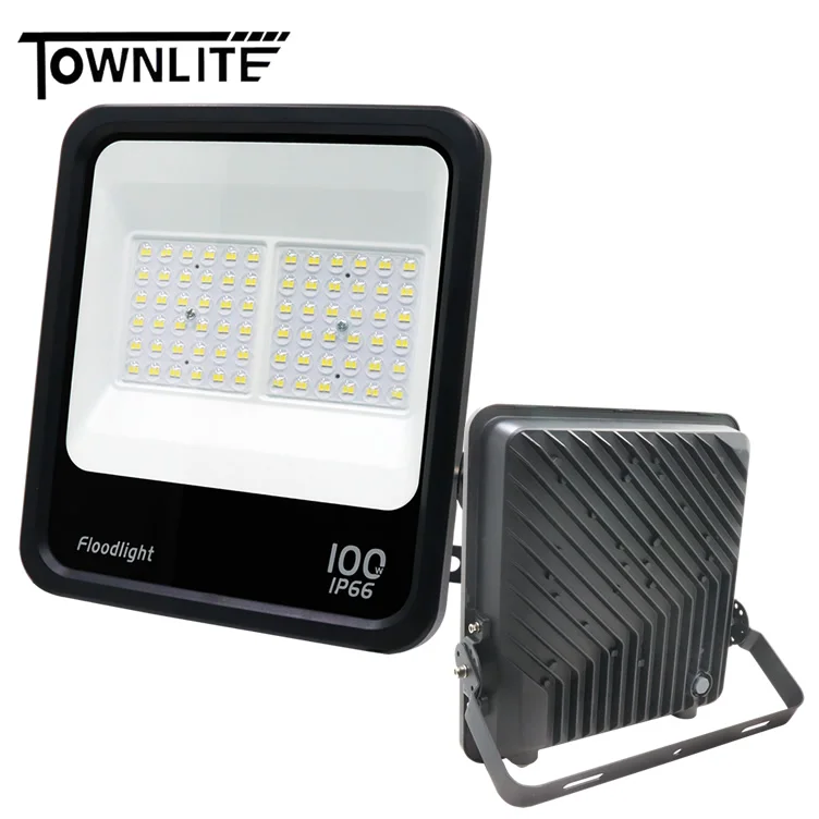 New arrival IP66 waterproof Large Outdoor Parking Lot Light 11000lm Outside Lamp 100w Led Flood Light 6000K daylight