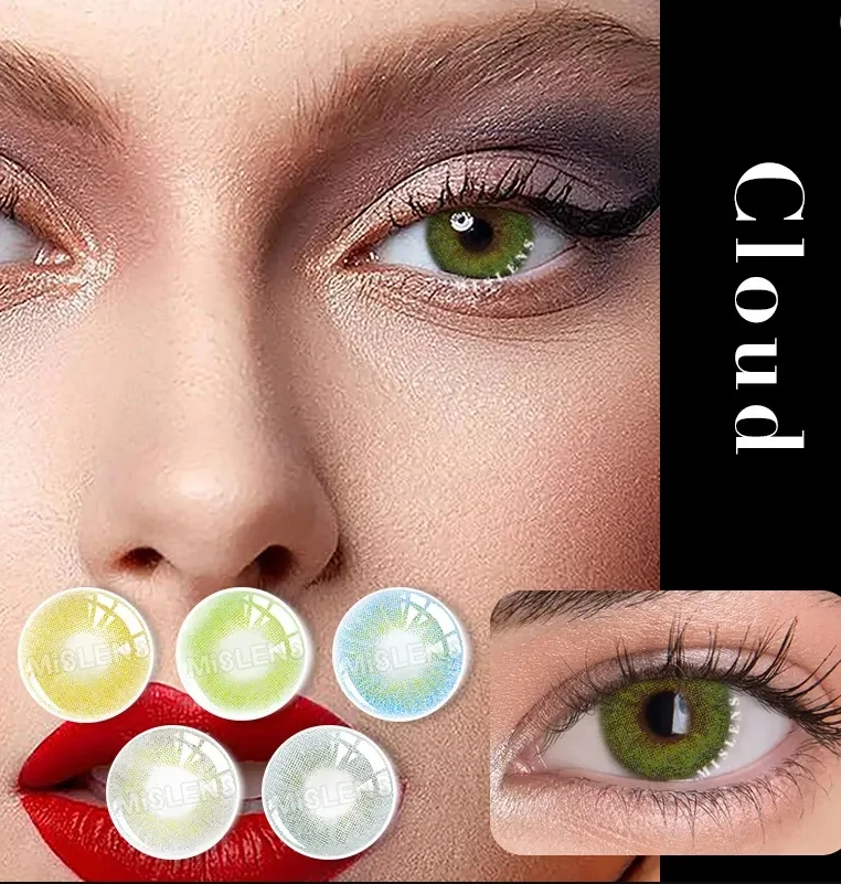 Wholesale Cheap 5Tone Colored Contact Lens Soft Colored Eye Fresh Eye Look Contact Lenses