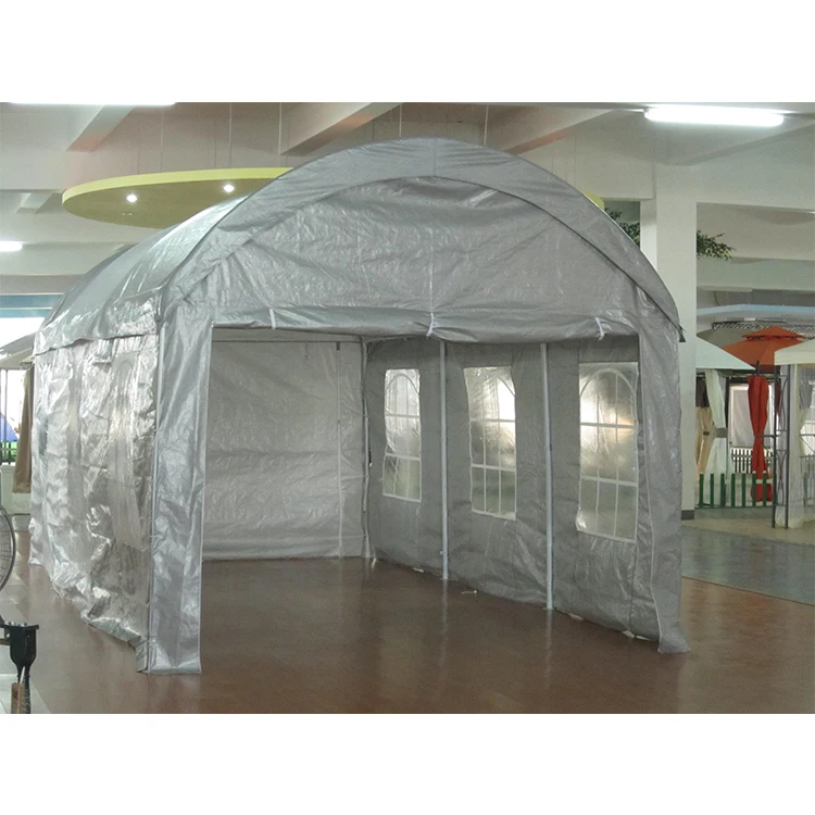Custom Heavy Duty 3*6 Portable Folding Car Garage Canopy Tent Outdoor Car Shelter Car Parking Metal Frame PE Material Storage