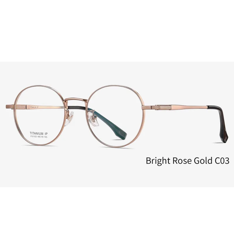 optical frame oval stock metal optical frame titanium frames optical glasses for men