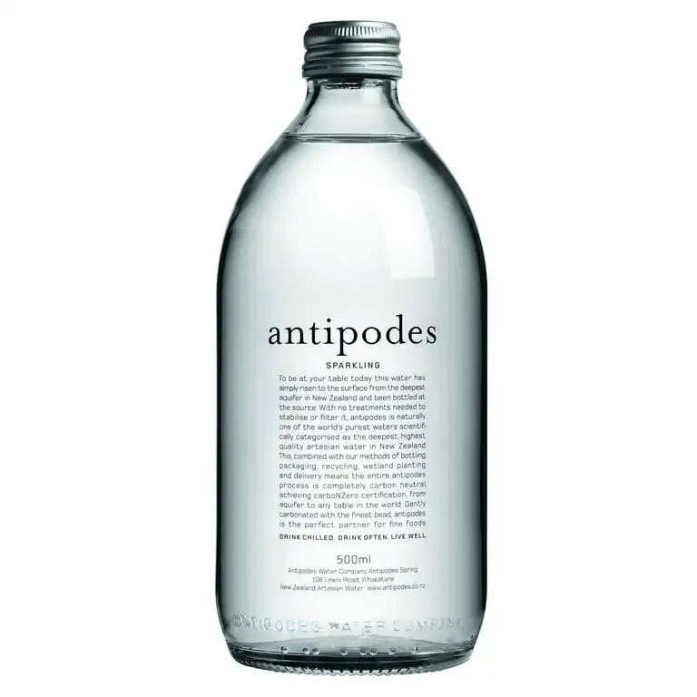 screen print engraved sparking water glass bottles 500ml