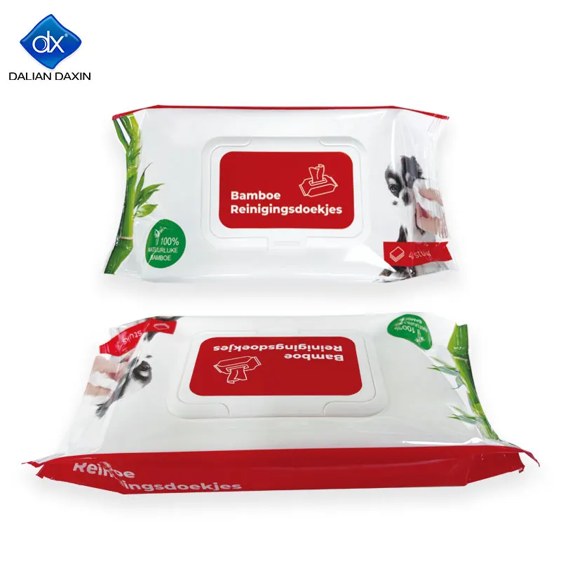 OEM 10 pieces packed pet cleaning wet wipes for dogs and cats