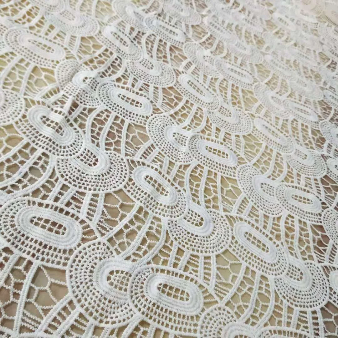 Water Soluble Embroidery Milk Silk Wedding Dress Clothing Skirt Fabric Lace Embroidery