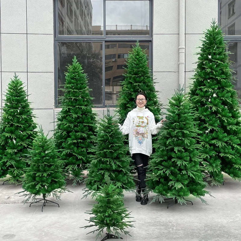 13ft Christmas Tree 4ft Pe Pvc Artificial Green Pine Leaf Tree Christmas Decoration Supplies Giant Modern Christmas Tree