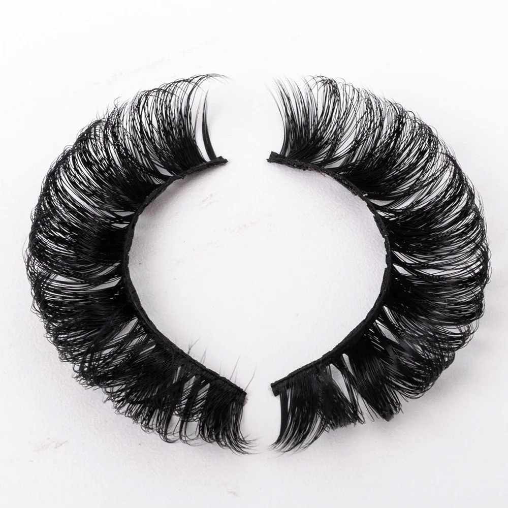yiernuo  Russian Full Strip Eyelashes Vendors Faux Natural 3D Mink Lashes 15-25mm Wholesale Eyelashes