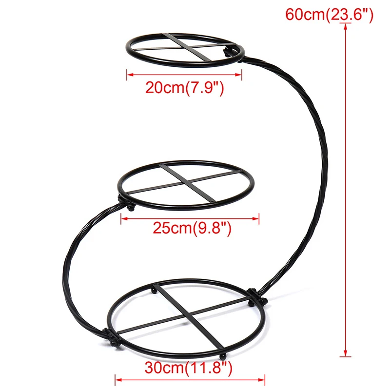 3 Tier Metal Cake Display Stand, Food Serving Cake Holder, Plate Stand for Party