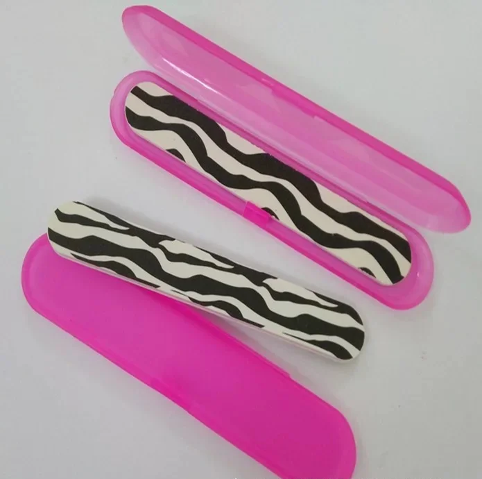 Bulk EVA+Sandpaper comfortable mini manicure nail grinding edge polish emery boards buffer files