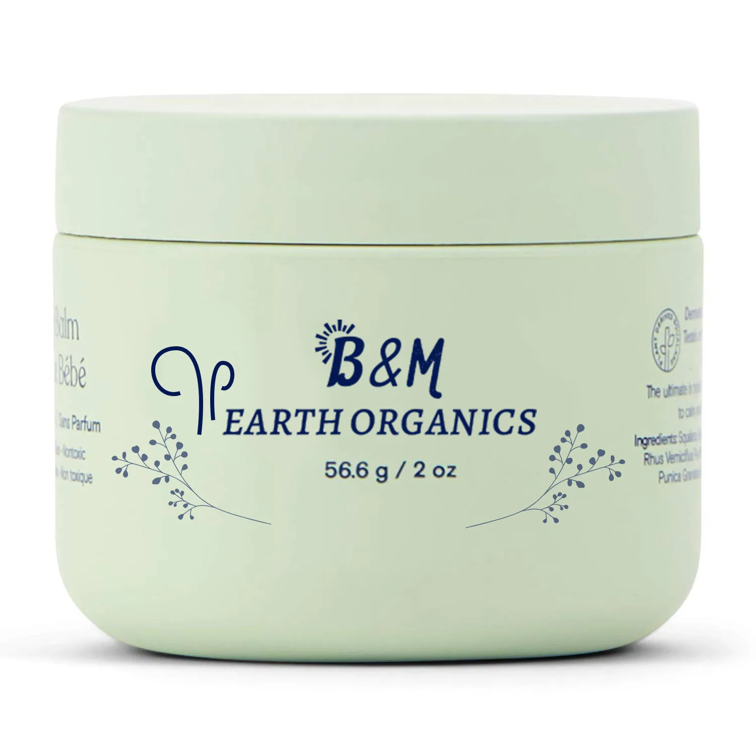 Baby Balm Protects Hydrates Nourishes Sensitive Skin Baby Essentials for Newborn with Renewable Plant Derived Squalane