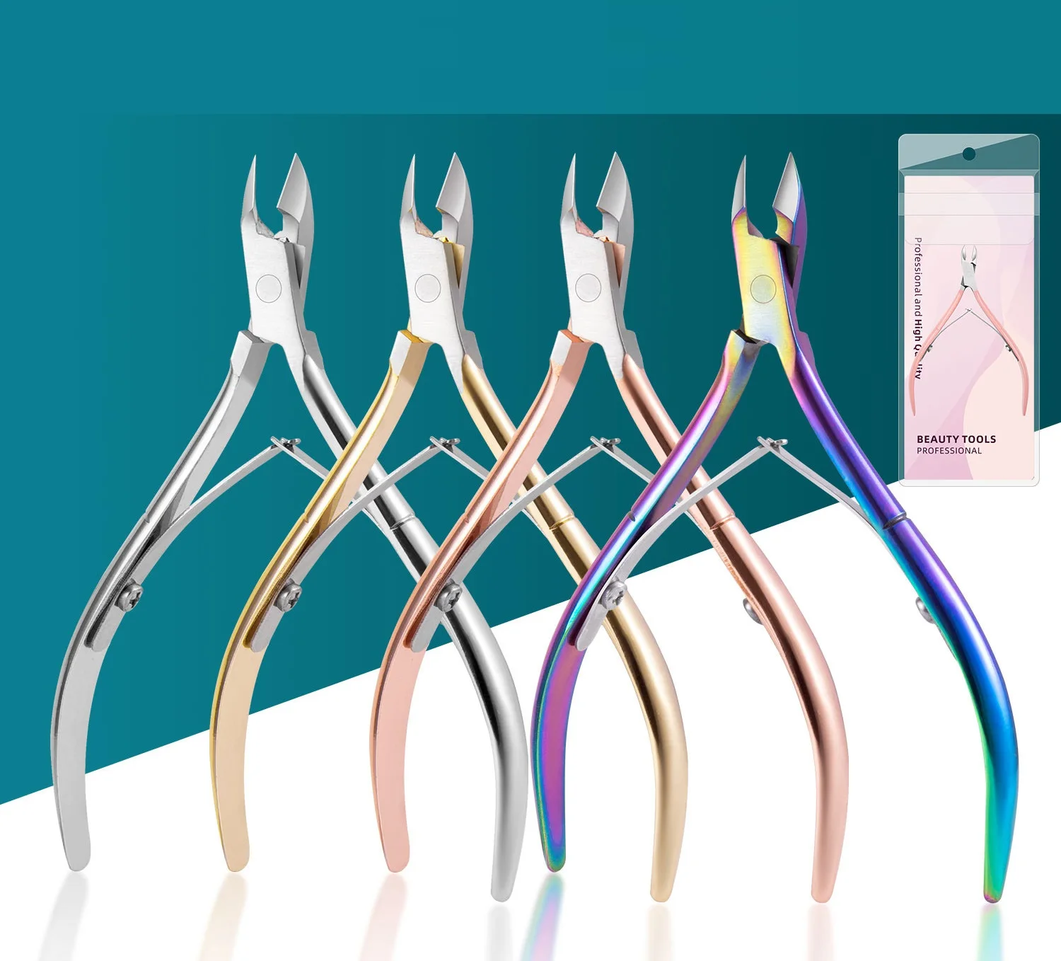 Wholesale Nail Cuticle Trimmer Cuticle Cutter Nipper Stainless Steel New Professional Manicure Cutters For Cuticles