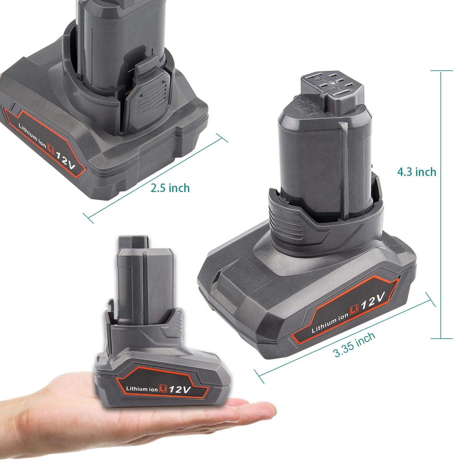 12V 4000mah Lithium-ion Batteries for Aeg/ridgid L1215 L1215P L1215R L1230 R822350002 R822350004 R9010 R9004N ZRR82235 18650