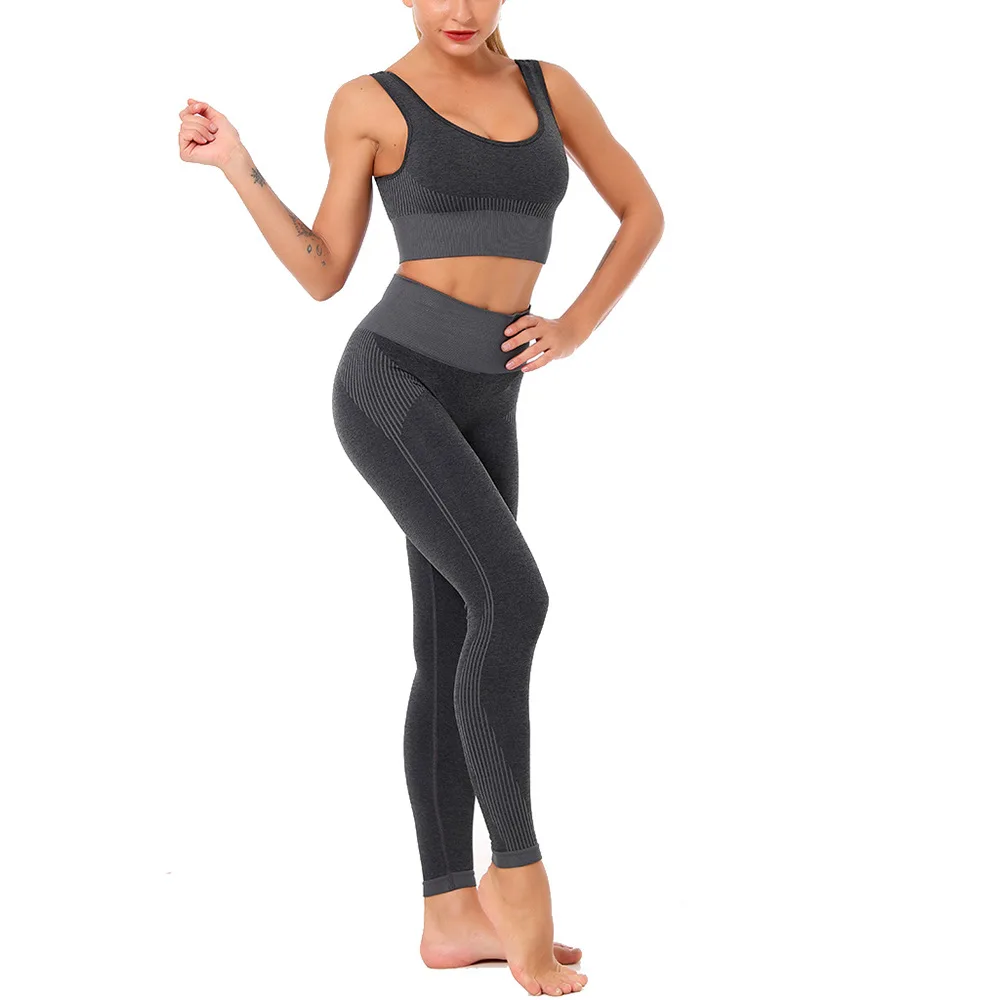 Wholesale Sportswear Custom Logo Activewear Manufacturers Lady Seamless Activewear
