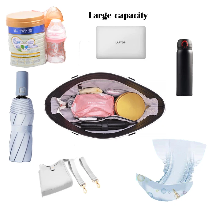 Custom Luxury Diaper Bag Multifunctional Baby Bag Backpack Bed Portable Bag For Hospital With Changing Pad