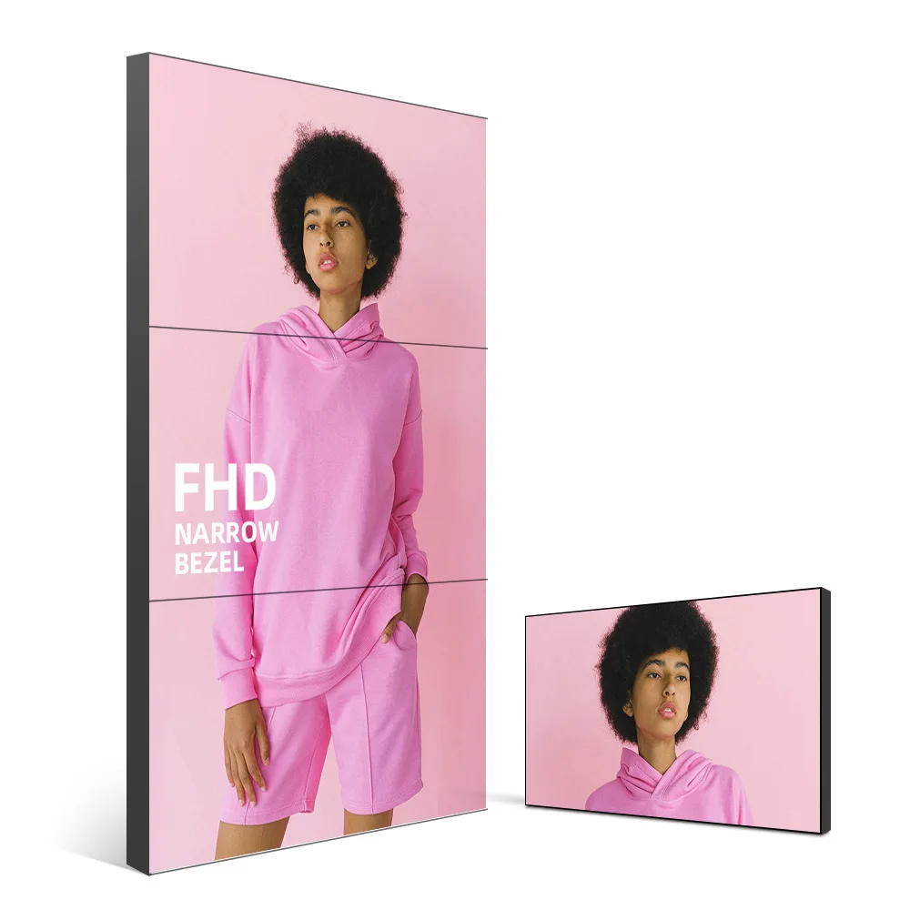 46 inch 3.5mm multi digital indoor 3x4 lcd display advertising floor standing splicing screen narrow bezel monitor video wall