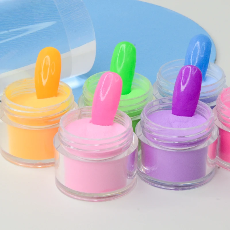 2023 new product glow in the dark luminous dipping powder non toxic glow in the dark powder photoluminescent