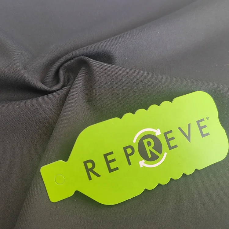 Recycled polyester spandex jersey stretch fabric for leggings