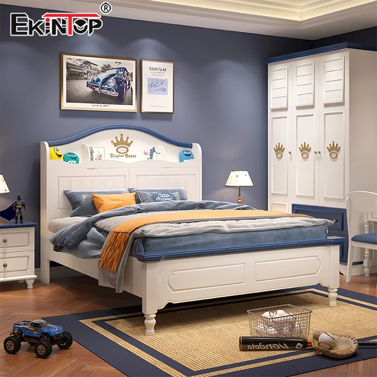 Ekintop Kid Bed Room Furniture Cartoon Wooden Children Design