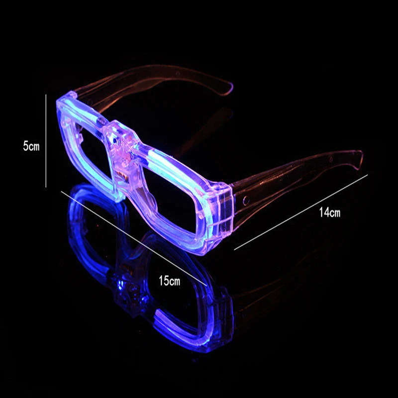 LED Glasses Neon Sunglasses Light Up Glasses Party Articles Rave Costume Party DJ Sunglasses Birthday Party Decoration
