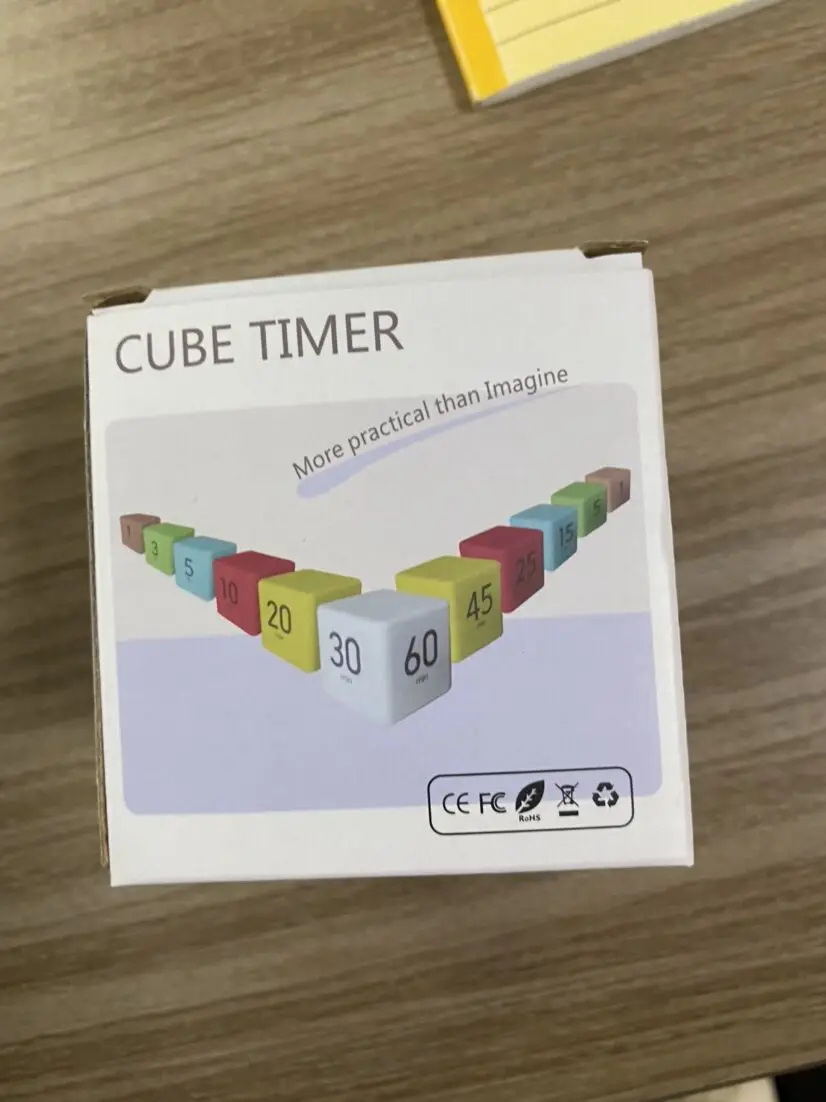 small personal kid interval visual friendly dial digital workout exercise cube timer