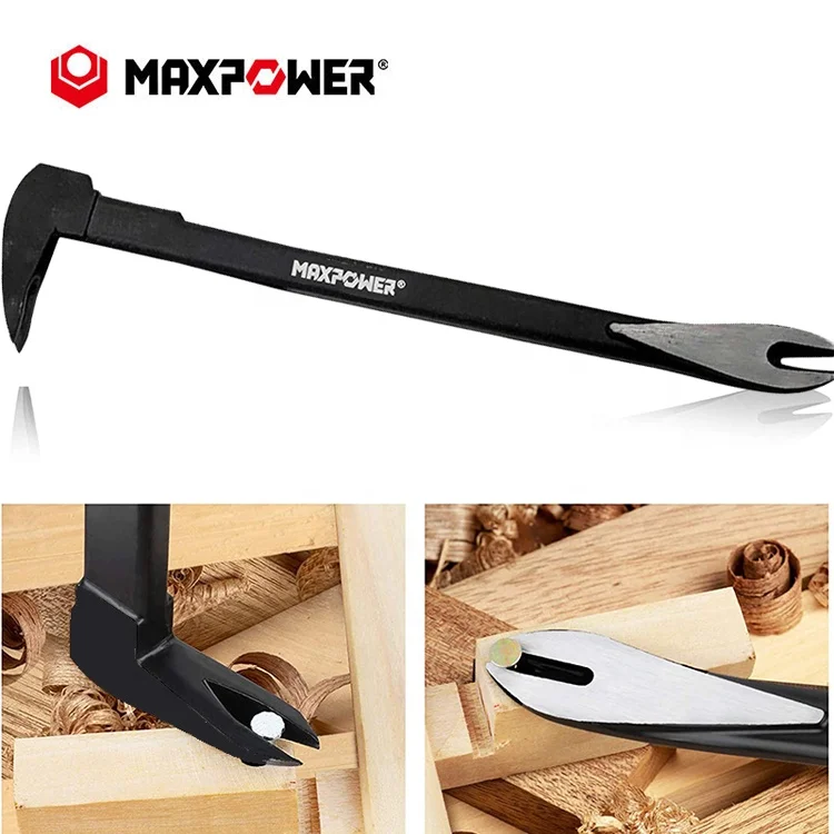 MAXPOWER  High-Carbon Steel Nail Puller Cats Paw Pry Bar Flat Pry Bar