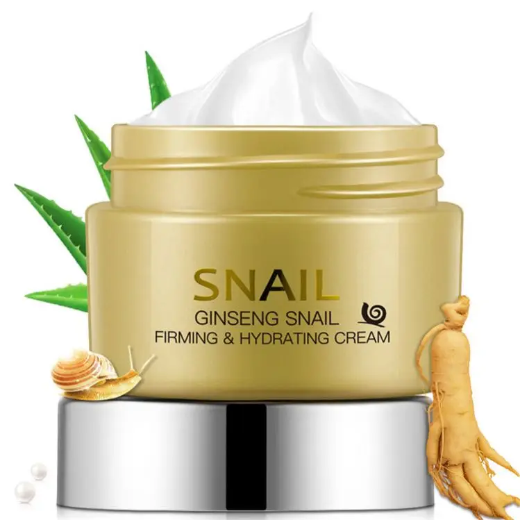 Shyway private label ginseng snail skin care moisturizing face cream firming hydrating snail white cream