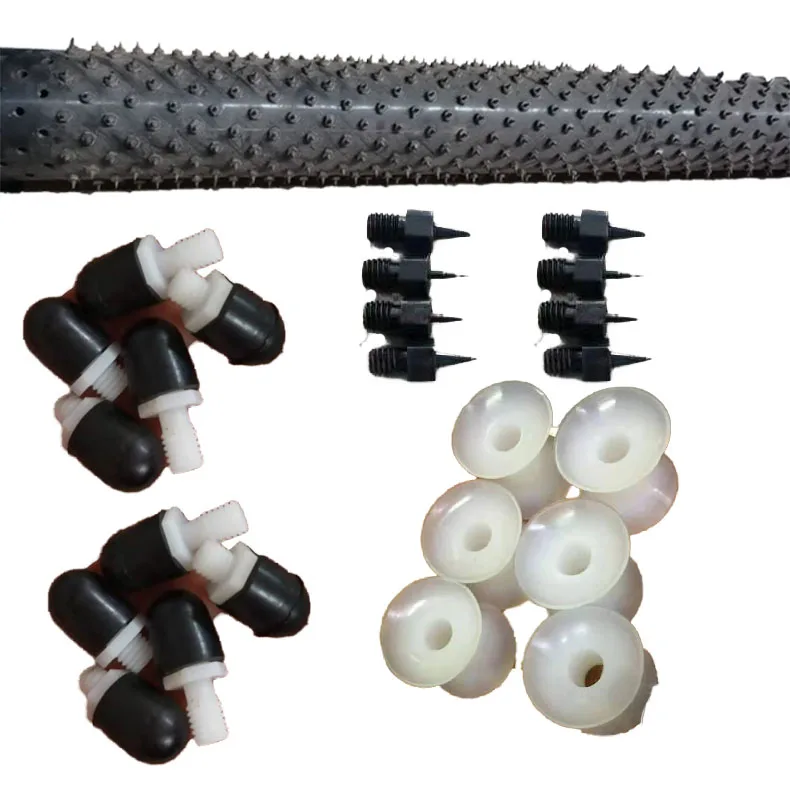 Custom, screw teeth glue head, puncture needle, silicone chuck, shaft rod,