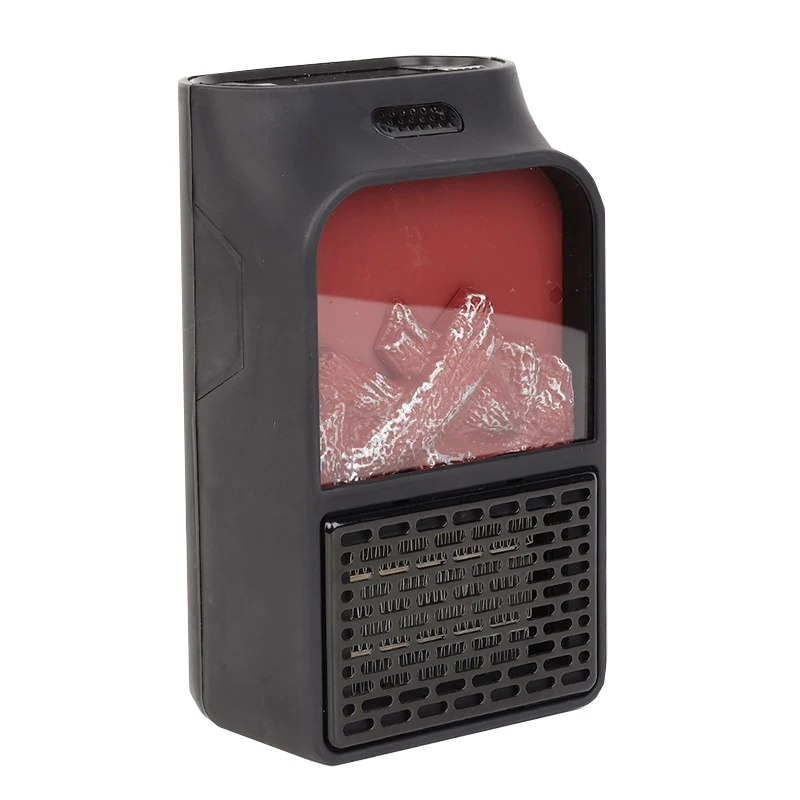 900W Indoor Household Flame Heater EU 220V Mini Convenient Remote Control Heater Office