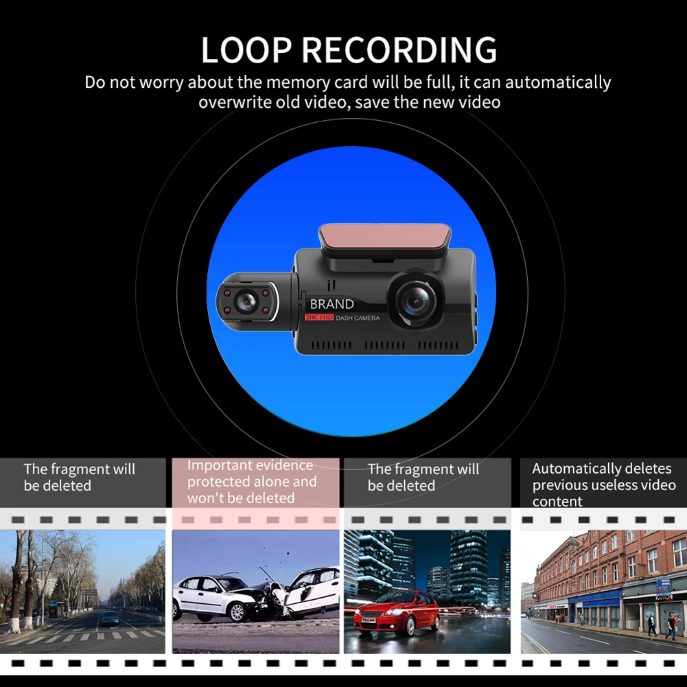 Dash Cam Car Black Box G-sensor ADAS Dashboard Night Vision Driving Video Recorder 1080P Vehicle Blackbox Full HD Car DVR