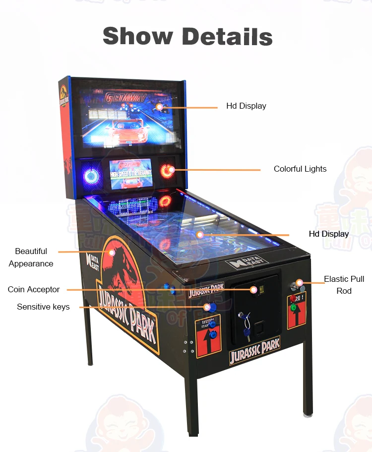 Vintage Virtual Flippers Pinball Force Feedback 4k Arcade Edition Pinball Plunger Game Machine For Sale