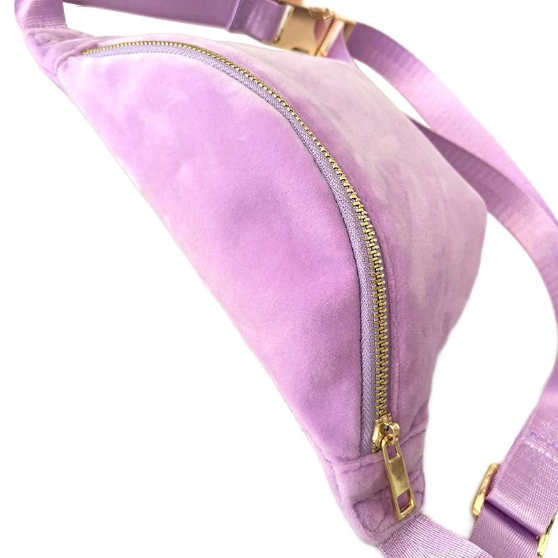 Customized Crossbody Bags Women Running Belt Waist Bag Sport Spandex super soft Fanny Pack Waist Bum Bag with Adjustable Strap