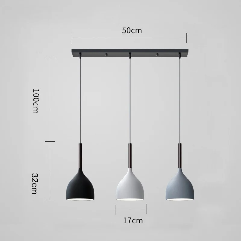 Quality Modern LED Chandelier Pendant Lamp 3 Head Nordic Style Ceiling Light For Dinning Room