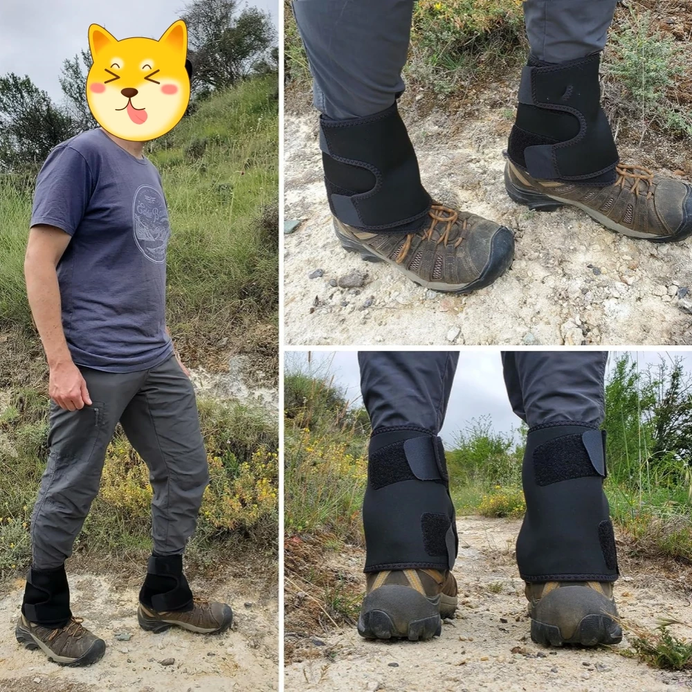 Leg Gaiters Waterproof Snow Boot Gaiters for Snowshoeing Hiking Hunting Running Neoprene Fabric