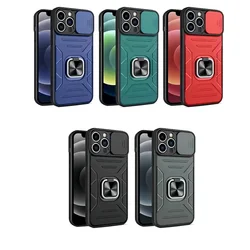 Metal Ring Mobile Phone case Car Magnetic Shockproof For Samsung Galaxy M53 Mobile Phone For Xiaomi Redmi Note 11T Pro+